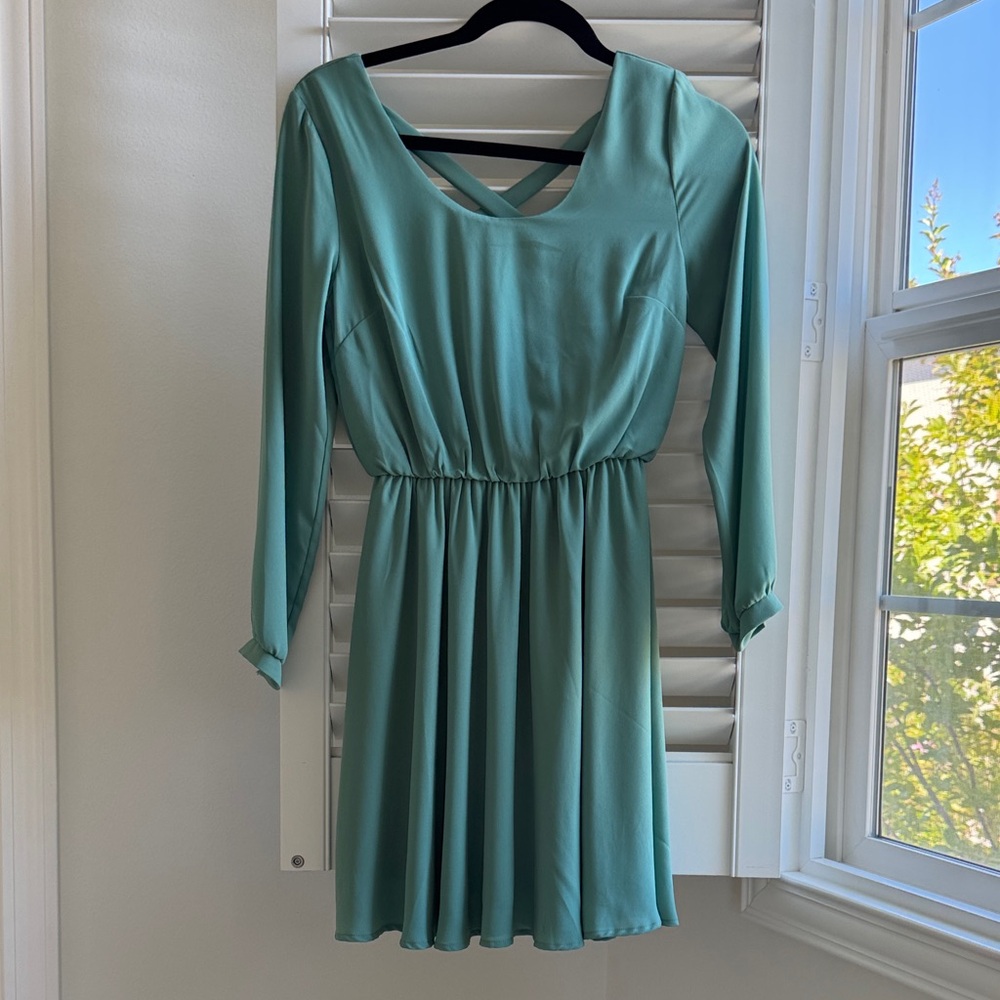 Francesca's Collections Seafoam Green Mini Dress